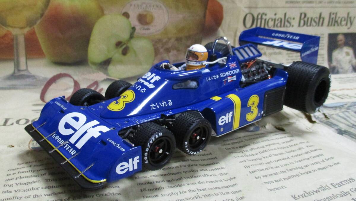 ★激レア絶版*EXOTO*1/18*1976 Tyrrell Ford P34 6 Wheel #3 1976 Japan GP*Jody Scheckter