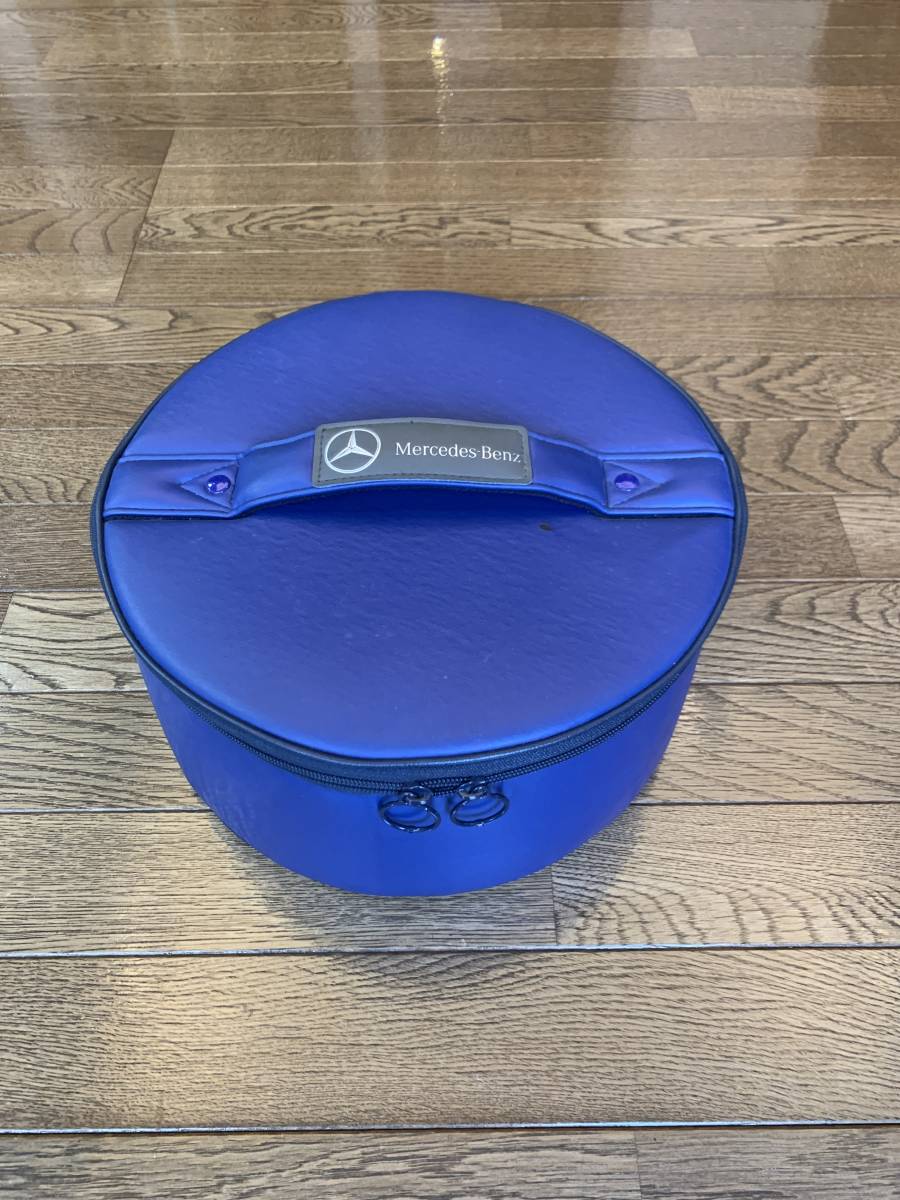  Daimler Chrysler Japan original emergency kit round shape bag . beauty . blue. collection goods . pick up possible.!