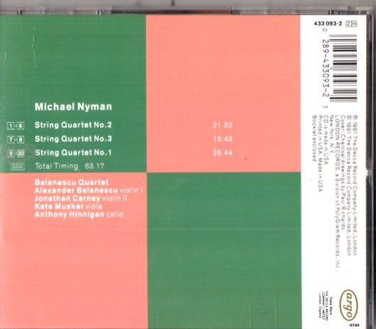 Michael Nyman Band /９1年/現代音楽、フリー、アヴァンギャルド_画像2