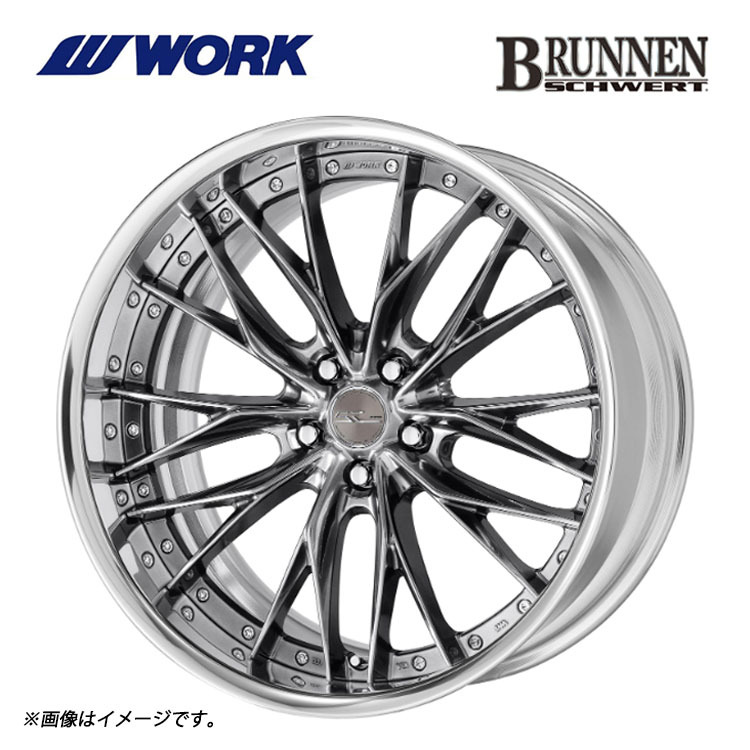 送料無料 ワーク SCHWERT BRUNNEN STEP RIM DEEP RIM Odisk 8J-20 +50～23 5H-100 【1本単品 新品】_画像1