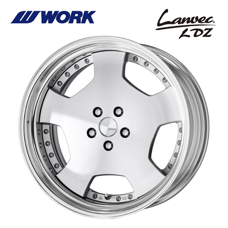 送料無料 ワーク LANVEC LDZ STEP RIM DEEP RIM Odisk 9J-20 +59～5 5H-120【2本セット 新品】_画像1