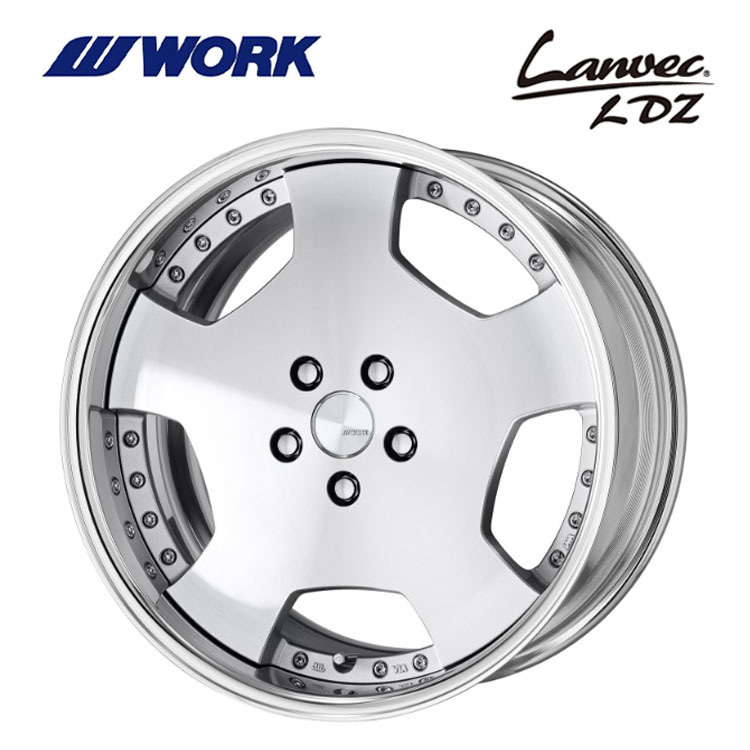 送料無料 ワーク LANVEC LDZ FULL REVERSE DEEP RIM Odisk 9J-20 +18～－4 5H-114.3 【1本単品 新品】_画像1