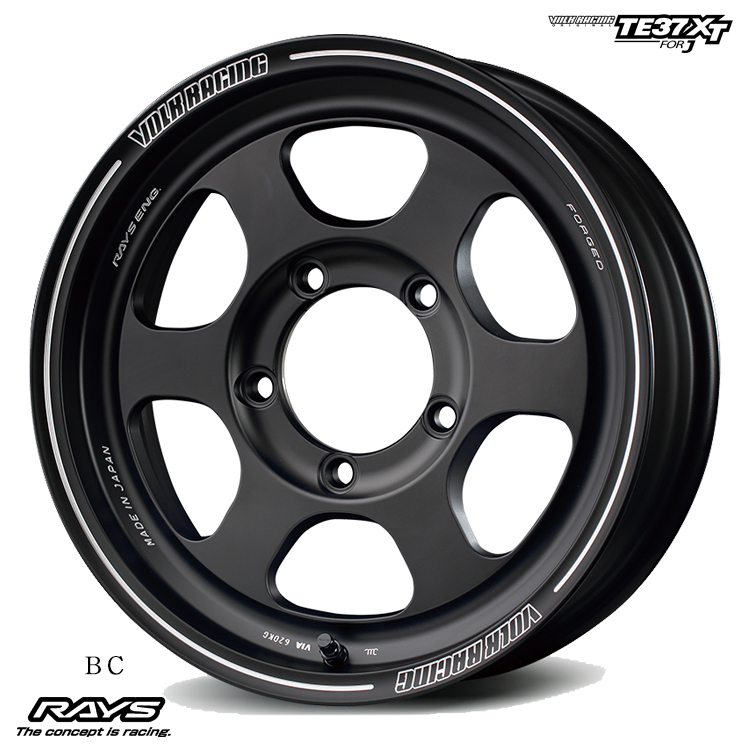 送料無料 レイズ VOLK RACING TE37XT FOR J (BC) 5.5J-16 +0 5H-139.7 (16インチ) 5H139.7 5.5J+0【2本セット 新品】_画像1