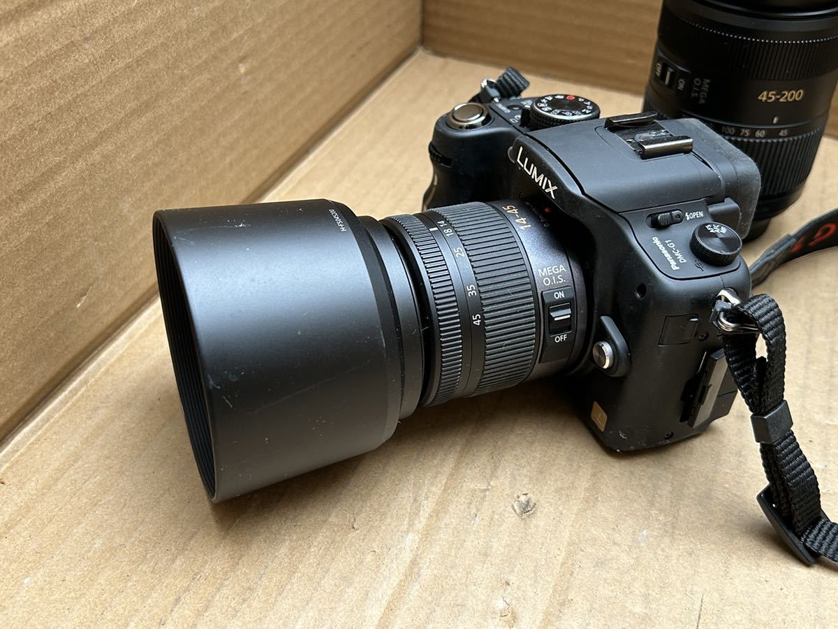 Panasonic パナソニック LUMIX DMC-G1/レンズ2本付き H-FS045200/H-FS014045/充電器付属 通電確認 実際の使用は確認されていません_画像2