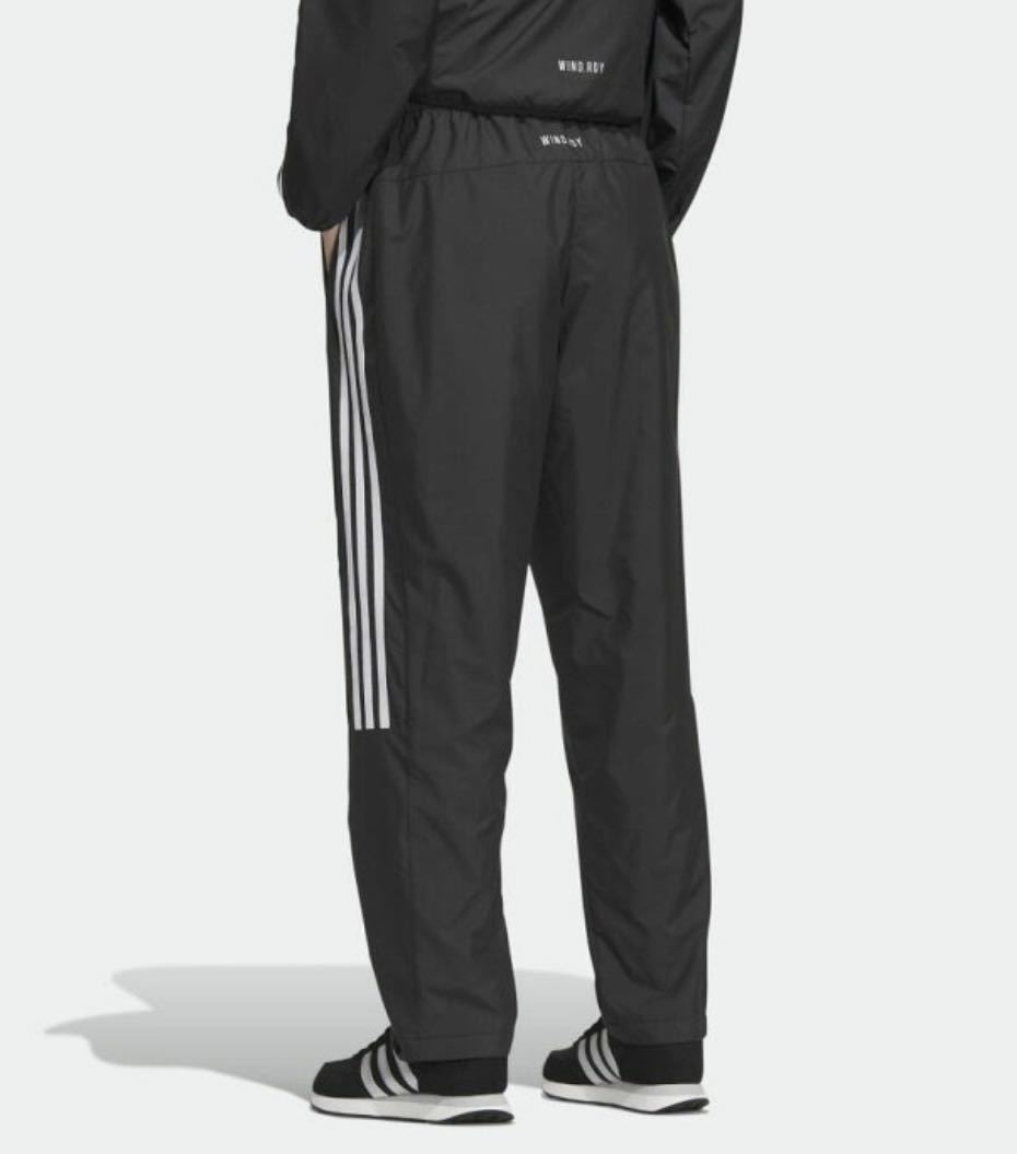 XL」Adidasチームカラーブロック ルーズフィット ウインドブレーカーパンツ_画像4