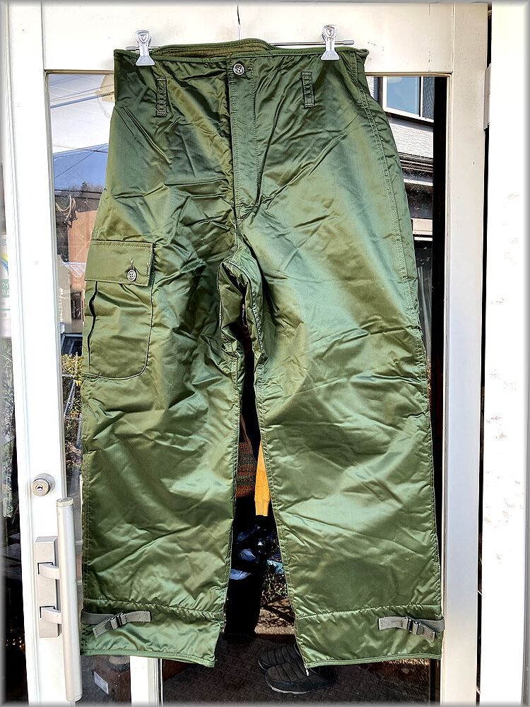 ★米軍 US NAVY 80s 83年 デッドストック A-1 デッキパンツ M　TROUSERS, EXTREME COLD WEATHER, IMPERMEABLE★ ミリタリー ビンテージ A-2