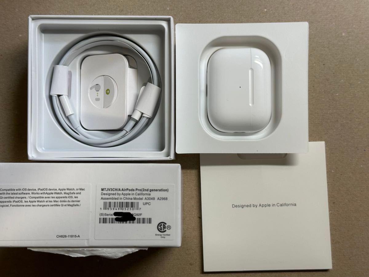 Apple AirPods Pro 第2世代 美品 ワイヤレスイヤホ MTJV3CH/A Apple AirPods Pro 第2世代 美品 ワイヤレスイヤホ MTJV3CH/A