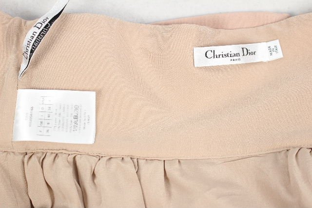 21AW クリスチャンディオール ChristianDior リボン スカート ピンク ベージュ系 111J35A1166 レディース ディオール ボトムス　 I31 CDS_画像4