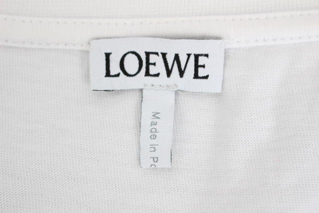 送料込 ロエベ LOEWE ロゴ刺繍 Tシャツ ホワイト 白 [L] メンズ トップス カットソー　 I38_画像5