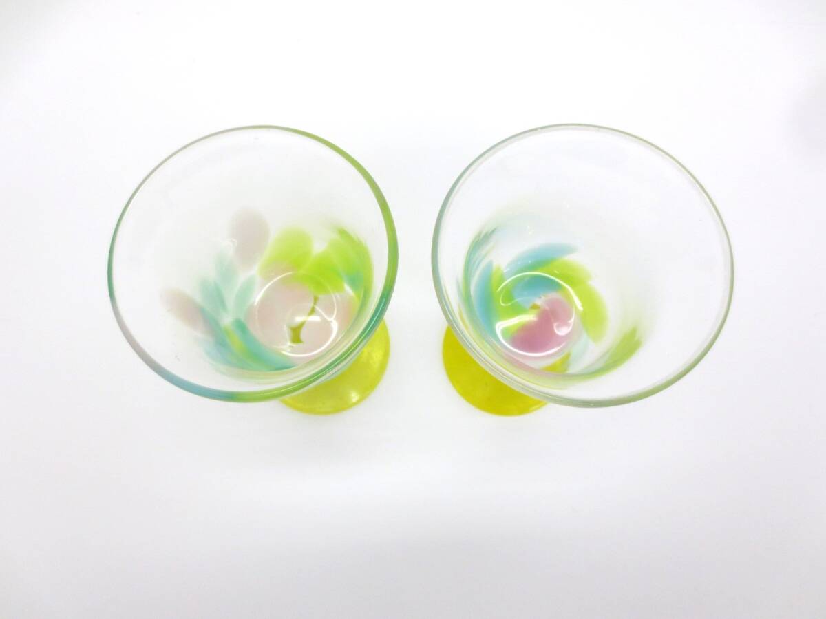 【3-76】グラス 昭和レトロ カップ ミニパフェ あんみつ ゼリー ガラス レトロ デザート 2点の画像2