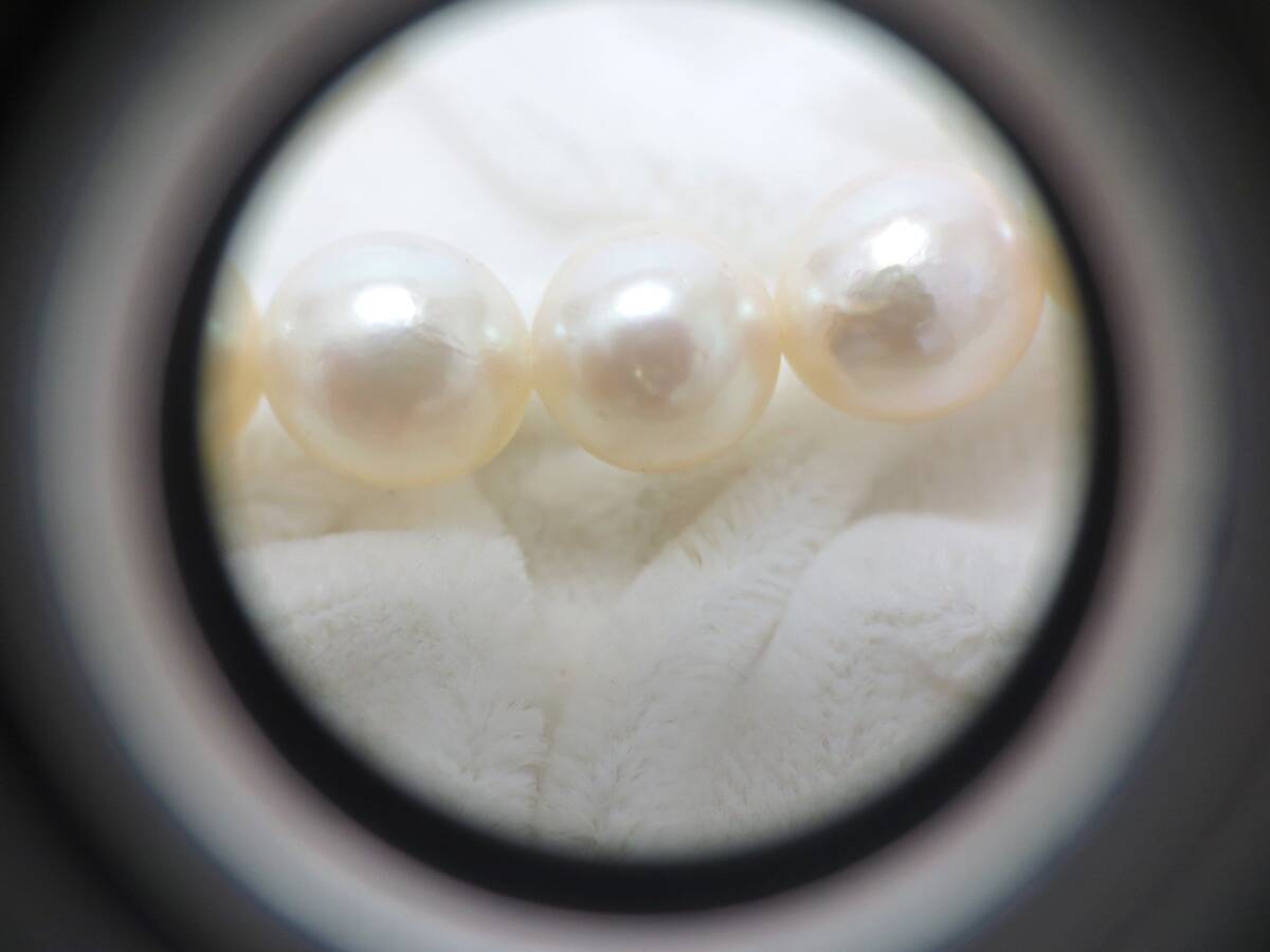 【3-158】SILVER 刻印 パールネックレス 真珠ネックレス 本真珠？ アクセサリー 7.3mm_画像10