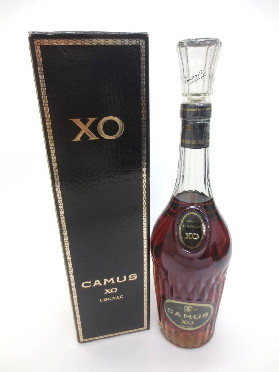 【3-119】未開栓 CAMUS XO カミュ ロングネック コニャック ブランデー 700ml_画像1