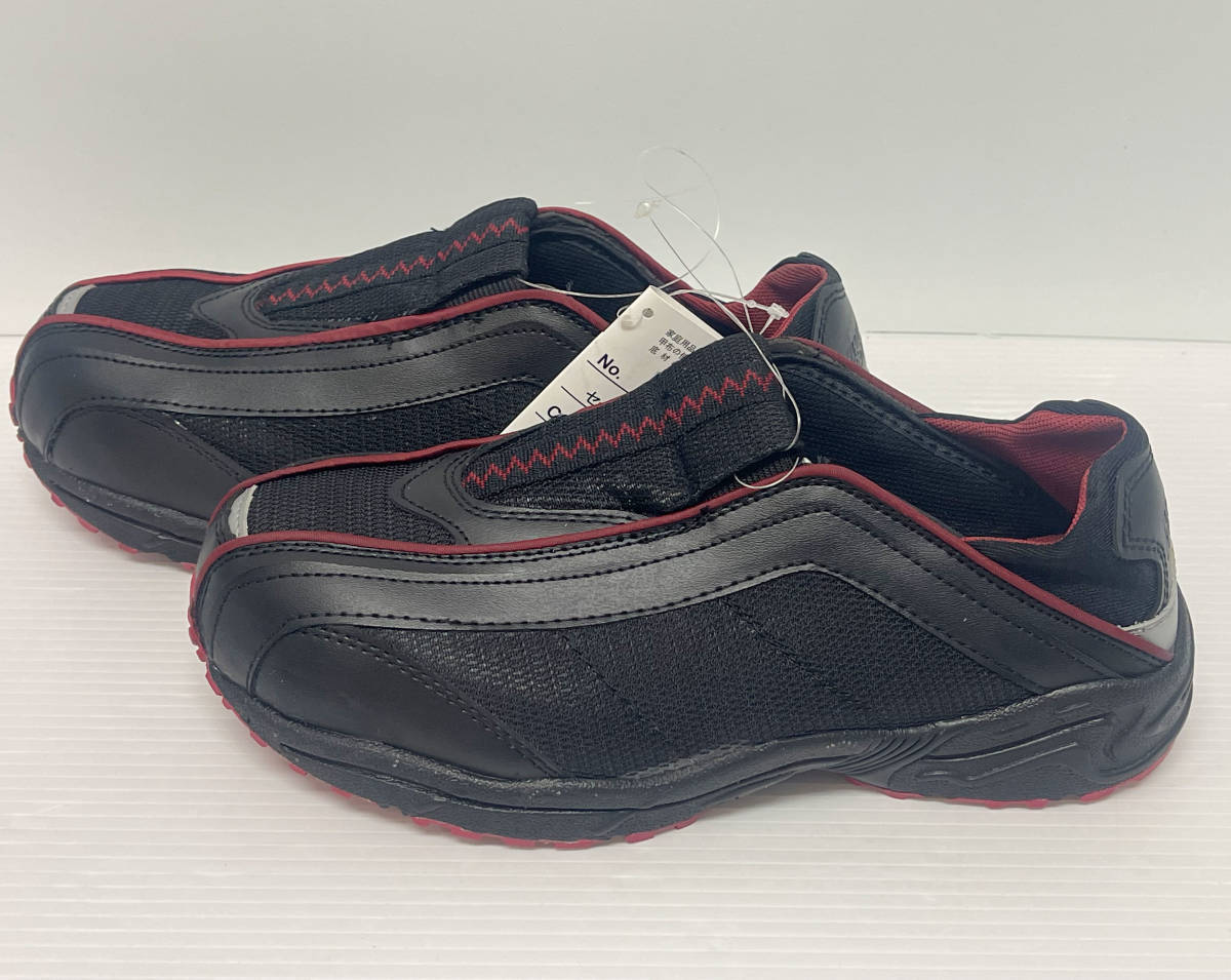 ★かかと踏み 樹脂先芯 軽量 安全スニーカー ブラック 25.5cm 安全靴 未使用 新品★の画像3