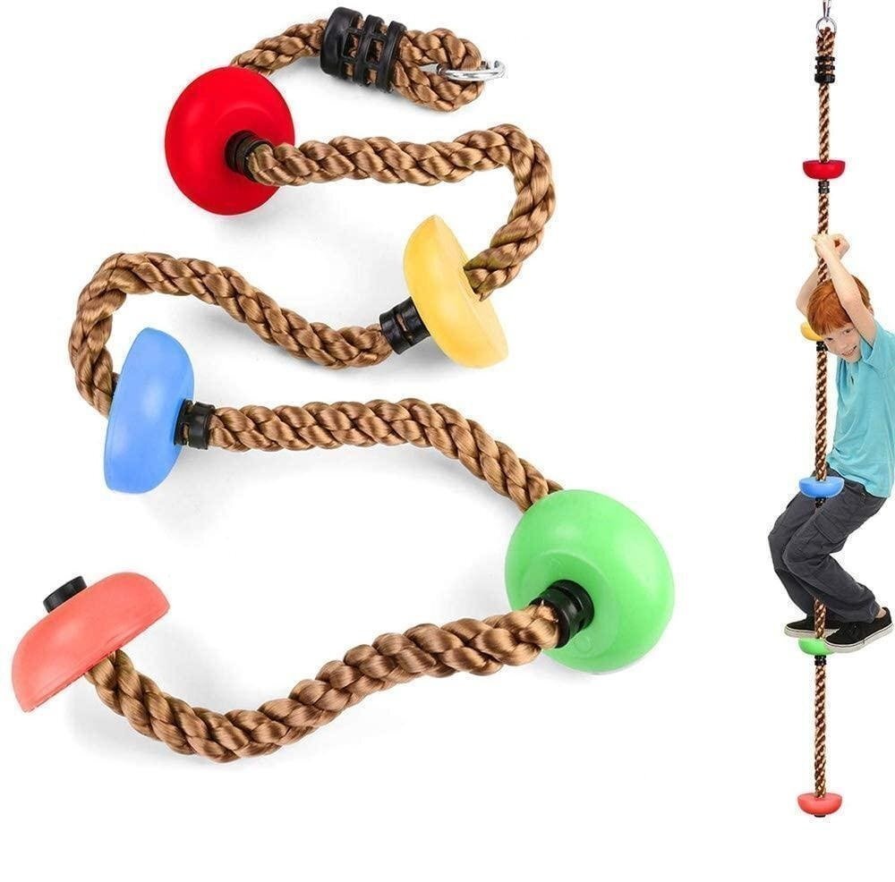 Веревка веревки дети Тарзан веревка 2,2 м 5 нотам для подъема детей дети, поднимающиеся веревку, многоцветный май754
