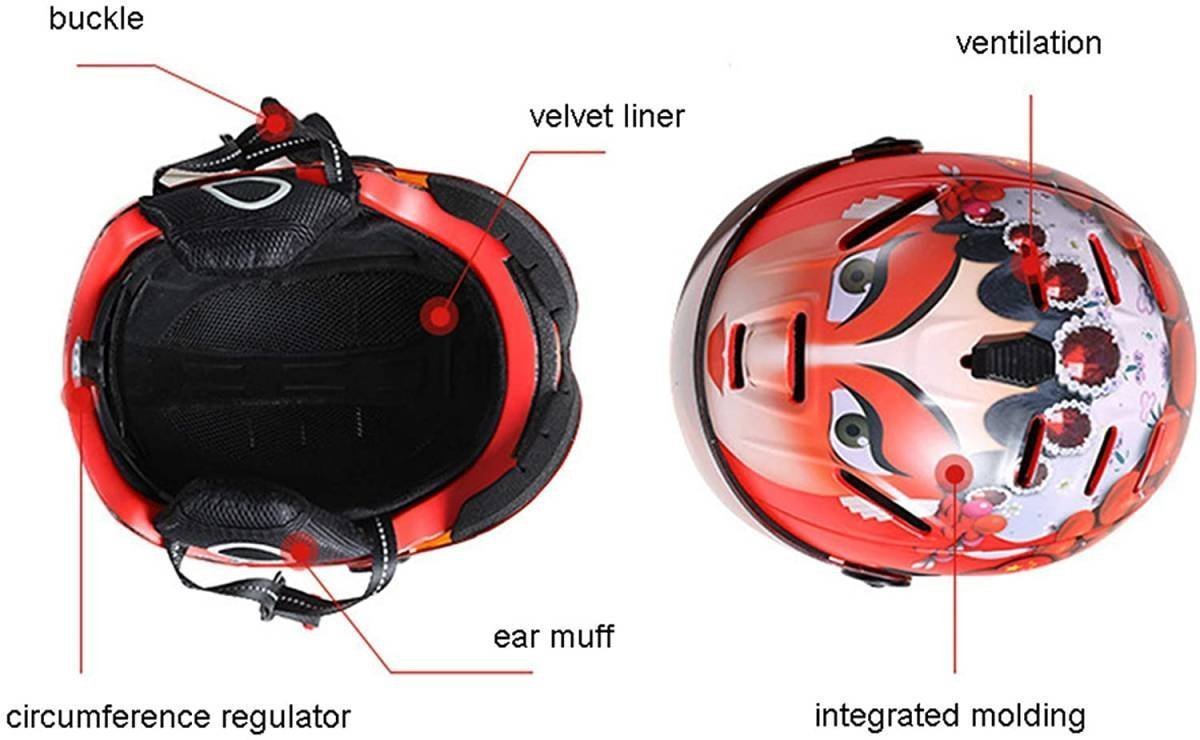 cxr03★スキー/スノーボードヘルメットオートバイ調節可能な防風ヘッドヘルメットスキー シールド付き UVカット ジェット 軽量5色可選黒_画像7