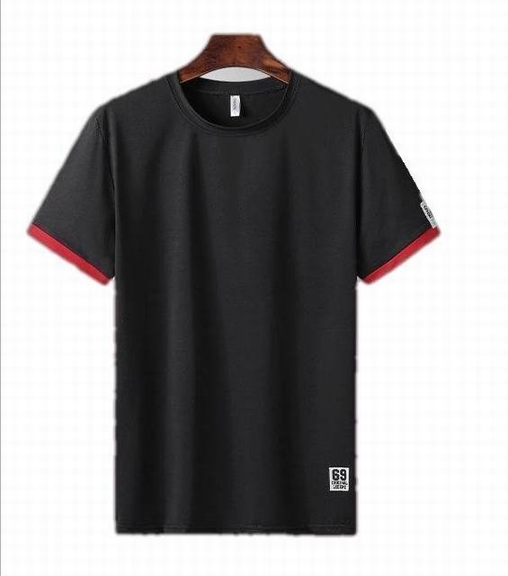 夏服 ルームウエア メンズ セットアップ 半袖 上下セット スポーツウェア 上下 半袖Tシャツ ブラック XL_画像3