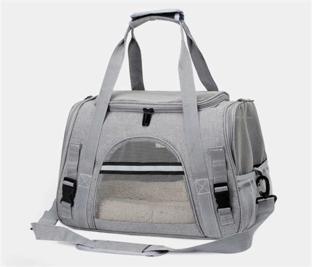  домашнее животное дорожная сумка плечо 2way плечо .. ручная сумка коврик имеется портативный сумка сетка собака кошка для домашних животных серый MAY456