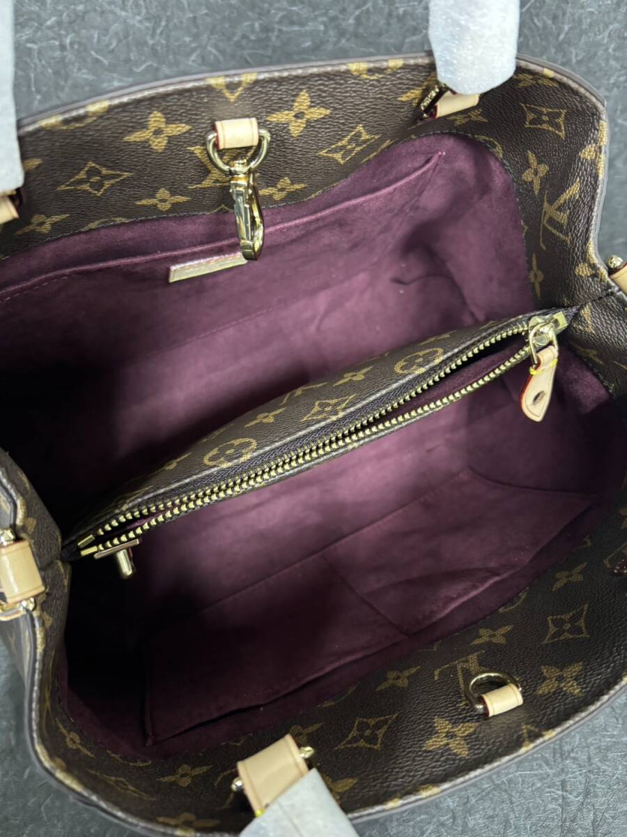 1円スタート 新品未使用 極美品 LOUIS VUITTON ルイヴィトン モンテーニュMM モノグラム ショルダー ハンドバッグ　保存袋_画像8