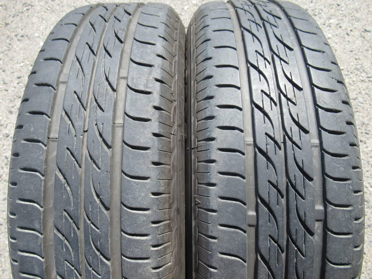 中古タイヤ☆155/65-14 155/65R14 BS NEXTRY ダイハツ純正 鉄チン ブラウンXアイボリーリム 4.5J+45 100 4H タント ウェイク キャンバス☆_画像10