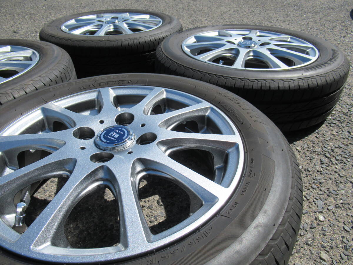 中古タイヤ☆155/65-14 155/65R14 BS NEXTRY ABESHOKAI 4.5J+45 100 4H タント ムーブ イース ワゴンR スペーシア アルト ラパン等に☆_画像5