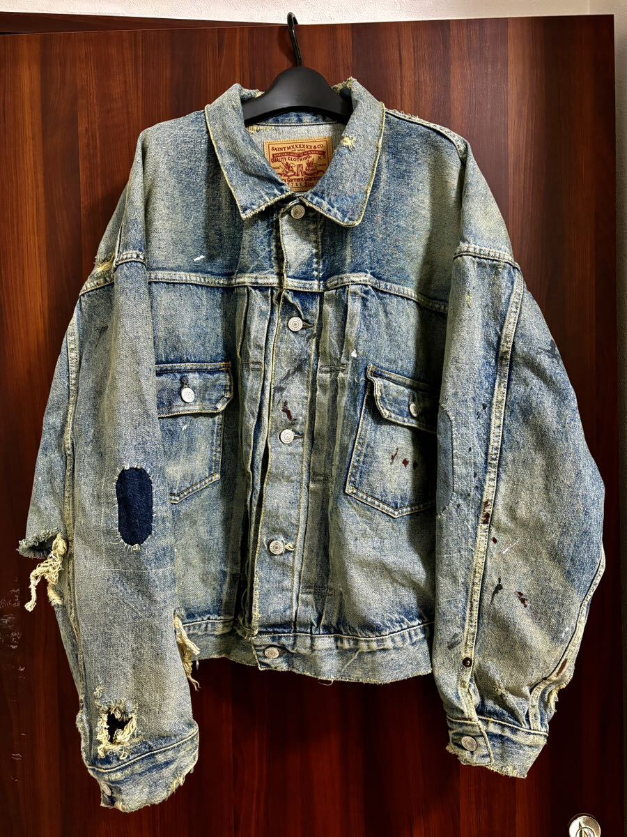 saint michael BerBerjin SM-A23-0000-C17 DENIM JACKET sizeL saint michael BerBerjin SM-A23-0000-C17 DENIM JACKET sizeL