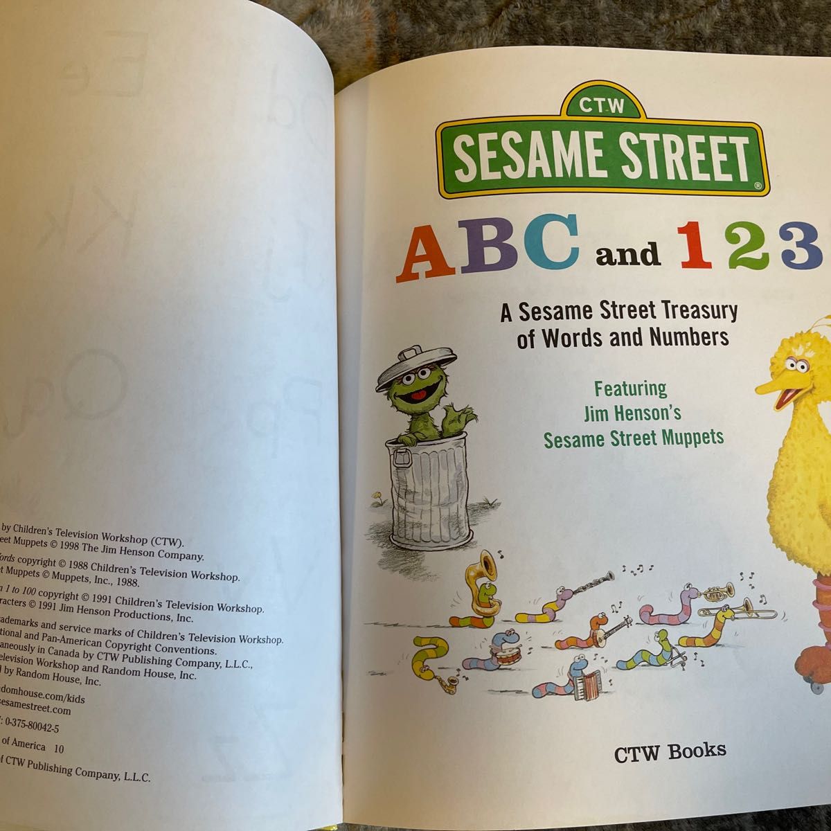 英語絵本　SESAME STREET ABC 123 セサミストリート　