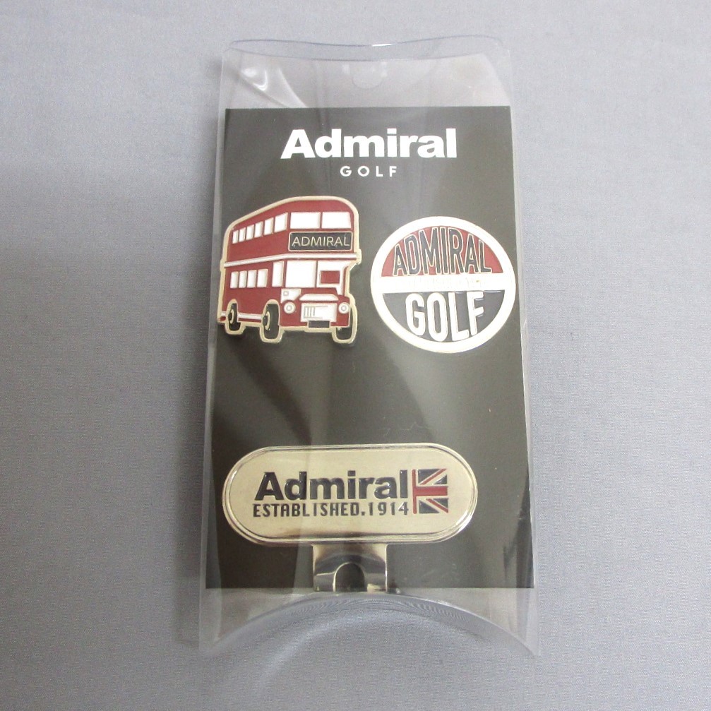 アドミラル マーカー ADMG2AM4-40 ツイン 定形外送料無料 Admiral Golf ラウンド用品 ヤマニ ロンドンバス ユニオンジャック 日本正規品_画像1