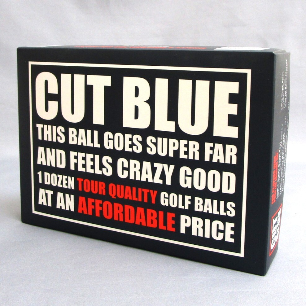 カット ゴルフ Cut ブルー 1箱 12球 Cut Golf カット Blue 4ピース ツアークオリティ ボールカラー：ホワイト_画像1