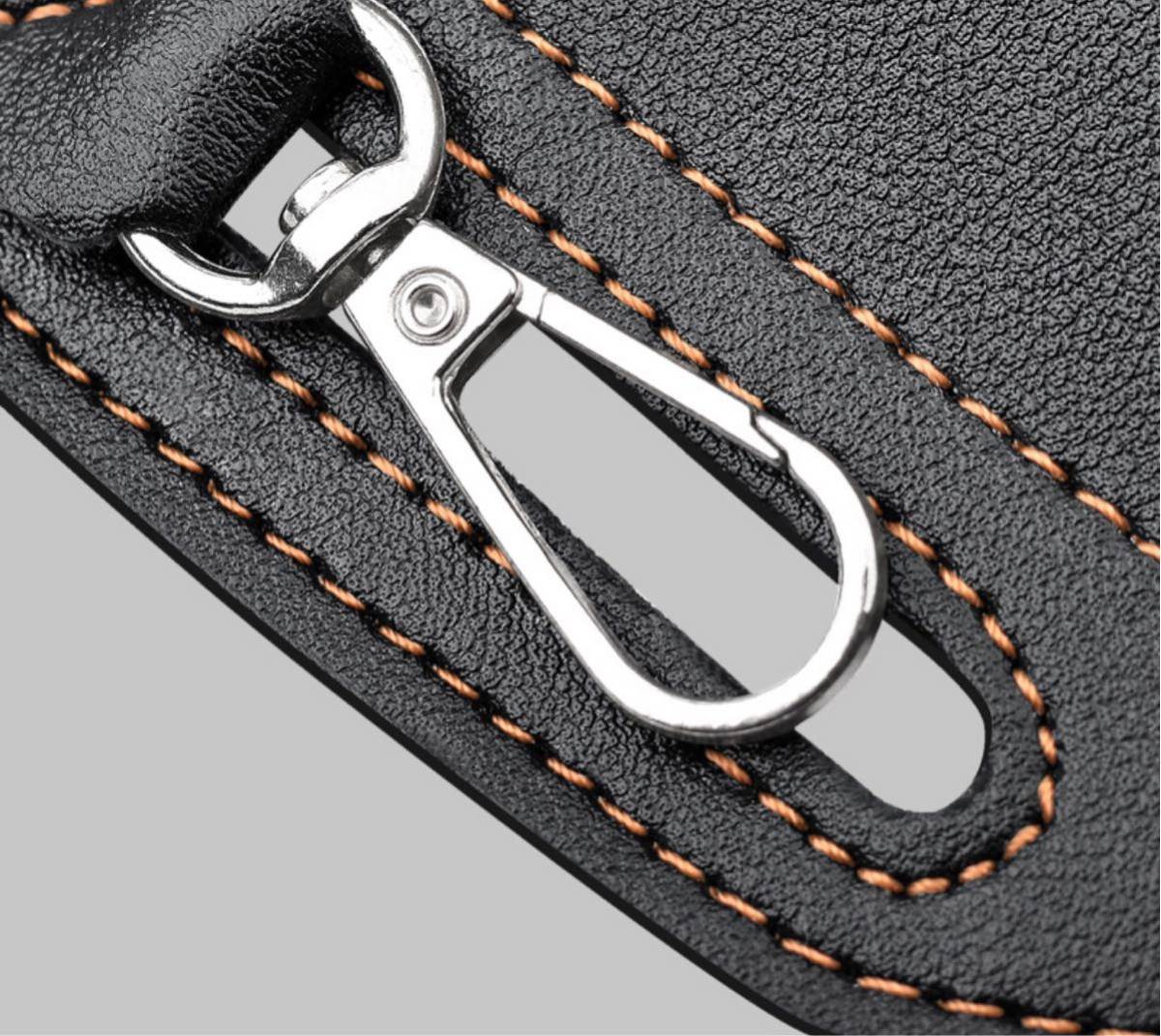  black 2 pcs storage belt pouch men's leather smartphone belt case leather 2 pcs storage belt iphone ho ru Star leather smartphone 2 pcs keep case mobile case 