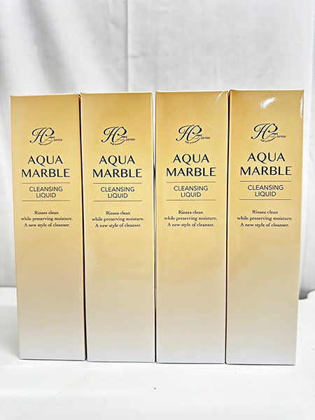 未開封 IDEA イデア AQUA MARBLE アクアマーブル クレンジング リキッド 200ml ×4本 コスメ 基礎化粧品 メイク落とし [N01032401]_画像3