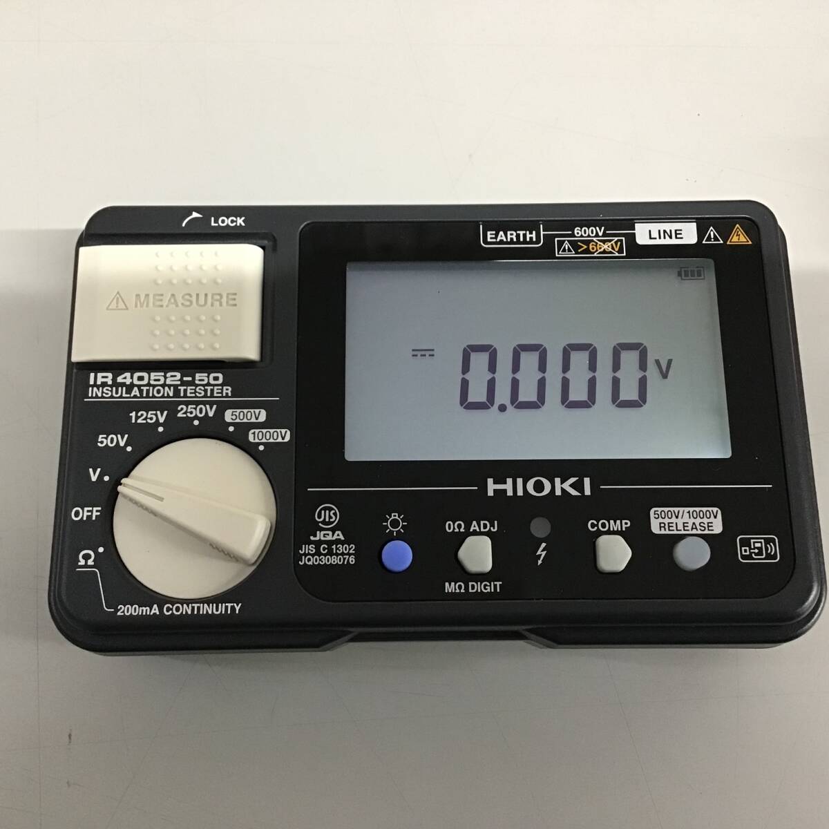 【中古品】【美品】★即決価格★送料無料★HIOKI 日置電機 絶縁抵抗計 IR4052-50_画像4