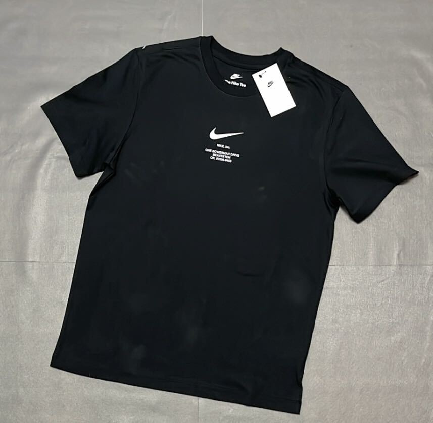 新品 ナイキ SWOOSH BY NIKE T-shirt スウッシュ ロゴ Tシャツ ブラック&ホワイト 黒 白 ［ Lサイズ ］ 2枚セットの画像4