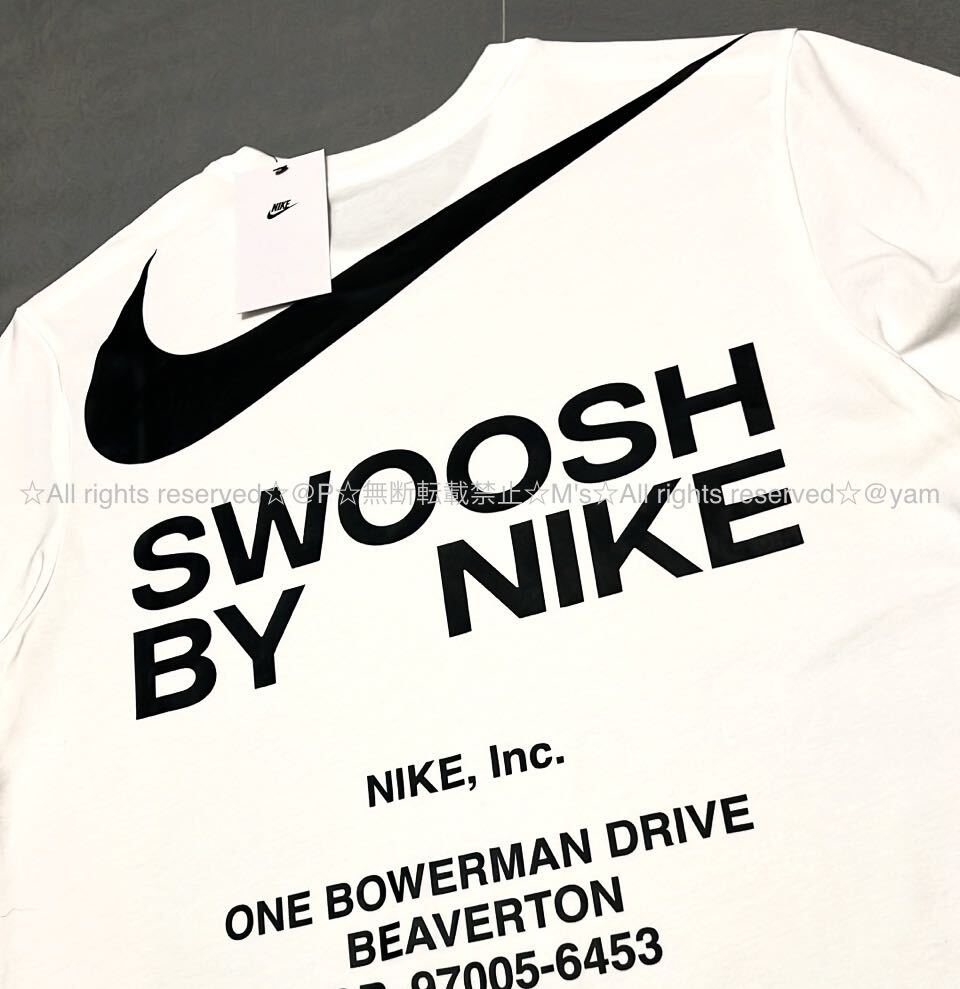 新品 ナイキ SWOOSH BY NIKE T-shirt スウッシュ ロゴ Tシャツ ブラック&ホワイト 黒 白 ［ Lサイズ ］ 2枚セット_画像5