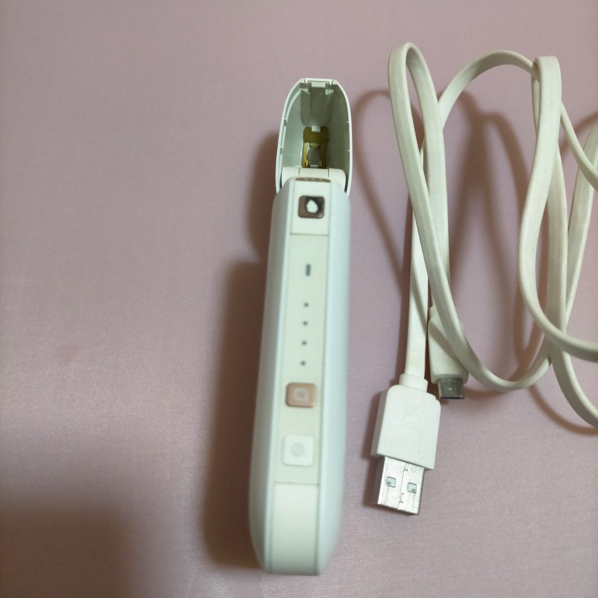 IQOS 2.4 PLUS　チャージャー　ジャンク　充電ケーブル　／白　アイコス　USB