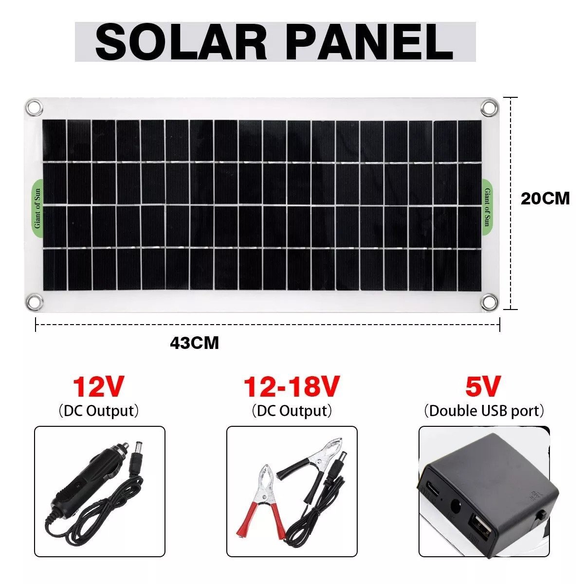  solar panel 1000W 12V with charger outdoors for 50a telephone rv car mp3 for charger sun light solar panel only new goods 50a