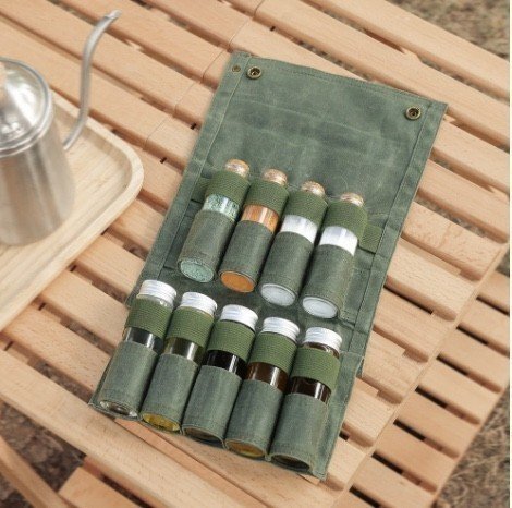 new goods seasoning . many keep ...!* outdoors for spice bottle 9ps.@& storage case. set * liquid * powder * cork * cap * camp .* outdoor 