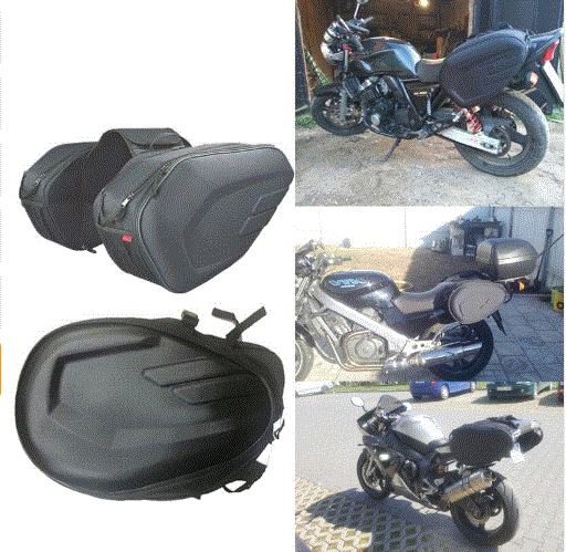 防水カバーオートバイ鞄 バイクサドルバッグ 荷物 ケースリアシート サイドバッグ ツーリング ロードパニアケース_画像5