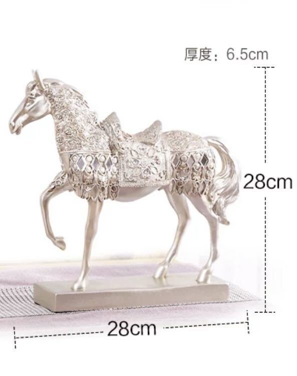 馬の置物 インテリア オーナメント オブジェ 置物 小物 装飾 リビングルーム 馬 雑貨 現代アート 動物2種類選択_画像5