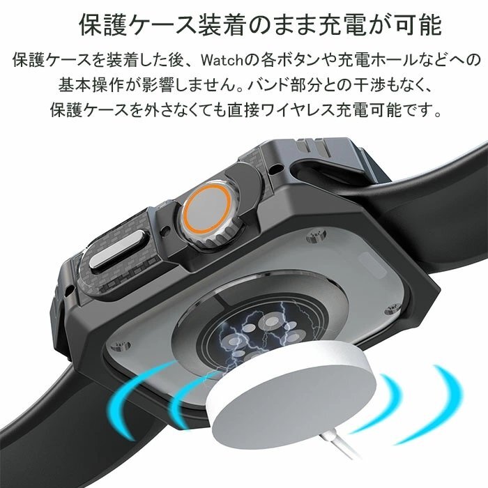 Apple Watch9用 ケース iWatch ultra/対応 TPU+PC素材の二重設計 全面的な保護 2個セット☆5色/ 49mm 45mm 44mm 41mm 40mm選択/1点_画像5