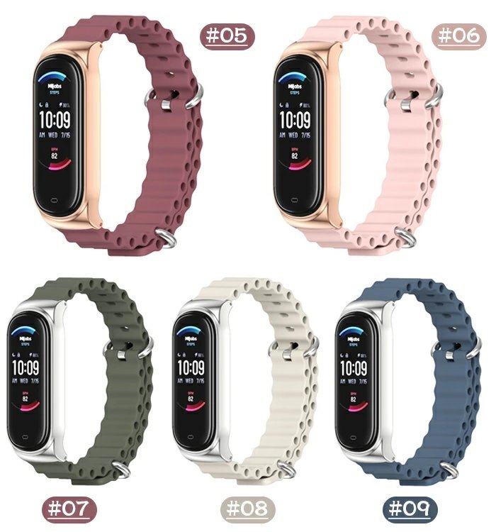 Amazfit Band 7 交換用バンド Amazfit Band 5 時計バンド シリコンラバー 通気性 柔らかい 防水 脱着簡単 腕時計バンド ☆9色選択/1点_画像7