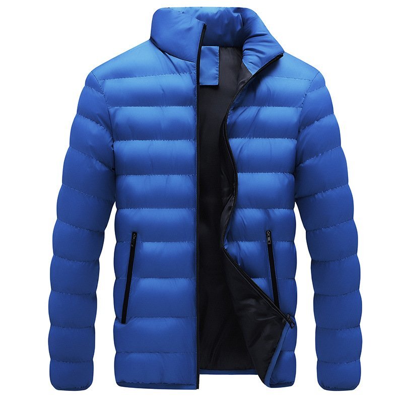  men's winter clothes cotton inside jacket blouson outer stand-up collar large size plain thick . windshield cold warm *3 сolor selection possible /M~4XL size 