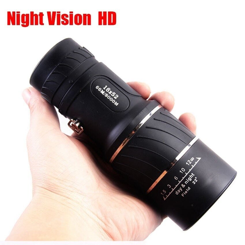  single eye telescope high power 16X52 portable hd Opti ksBAK4 night vision outdoors camp telescope 