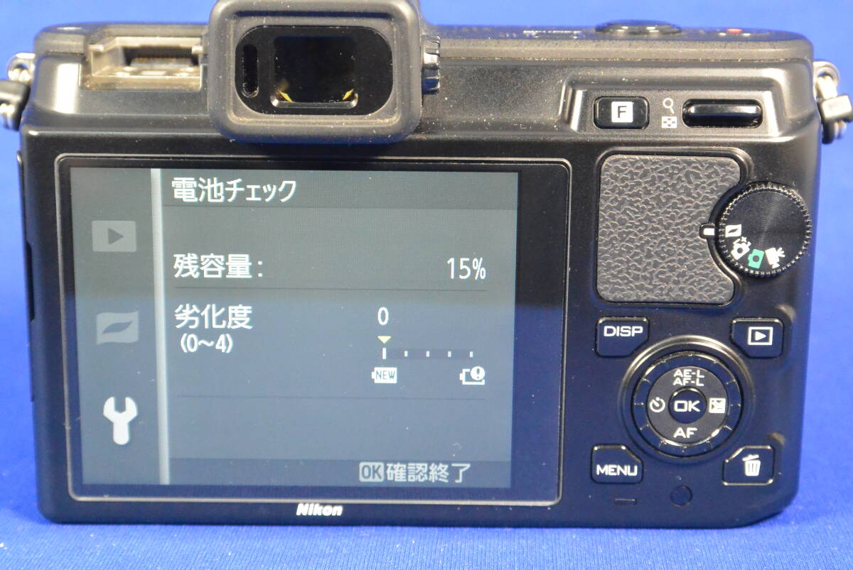 Nikon 1 V1 ボディ ブラック ミラーレス一眼 カメラ 動作品_画像10