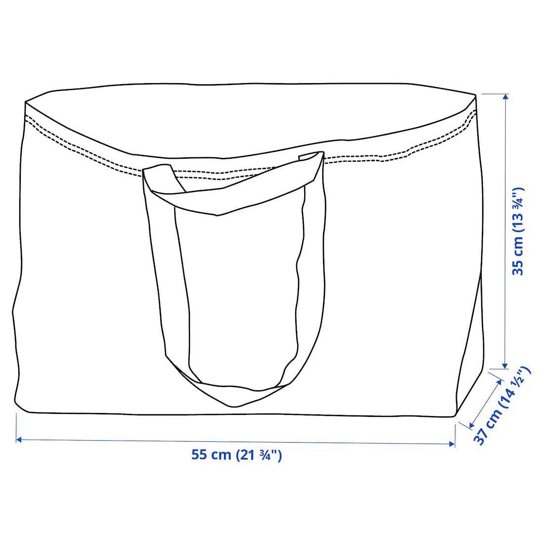 IKEA フラクタLサイズ　4枚セット　エコバッグ　収納バッグ_画像6