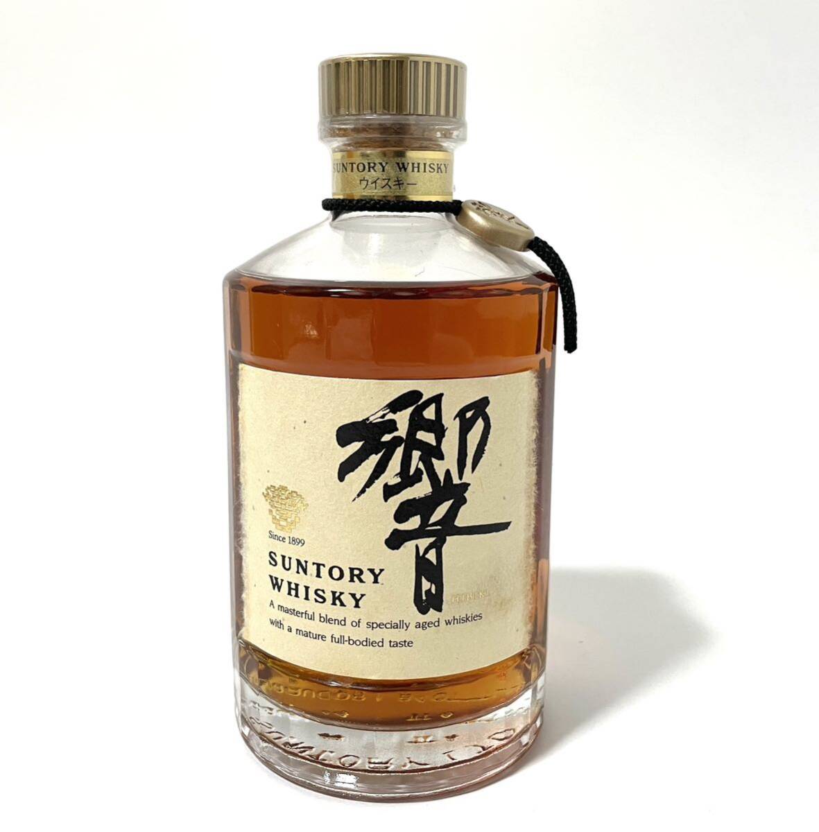 [ not yet . plug ] SUNTORY WHISKY Suntory whisky .HIBIKI SHN01 gold cap reverse side Gold label 700ml 43% box attaching 