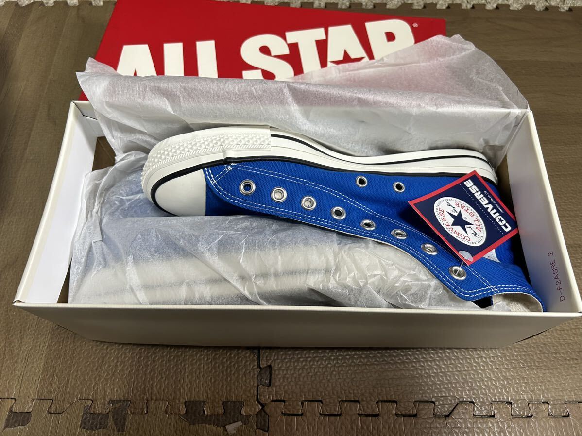 新品 コンバース キャンバス オールスター J ハイ ブルー 27cm CANVAS ALL STAR HI 日本製 MADE IN JAPAN 1点のみ 送料込み_画像8