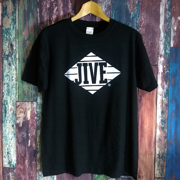 送込　JIVE Records ジャイブレコードNY　半袖Tシャツ　黒　Mサイズ_画像1