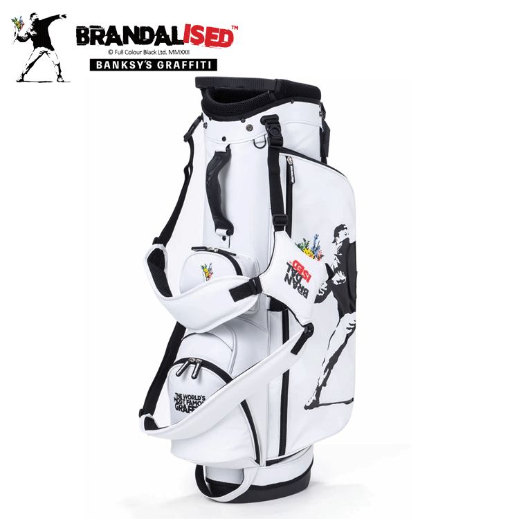 BRANDALISED スタンド キャディバッグ 9.0型 BACB-02S【BANKSY】【バンクシー】【キャディバッグ】【Flower Bomber】【CaddyBag】