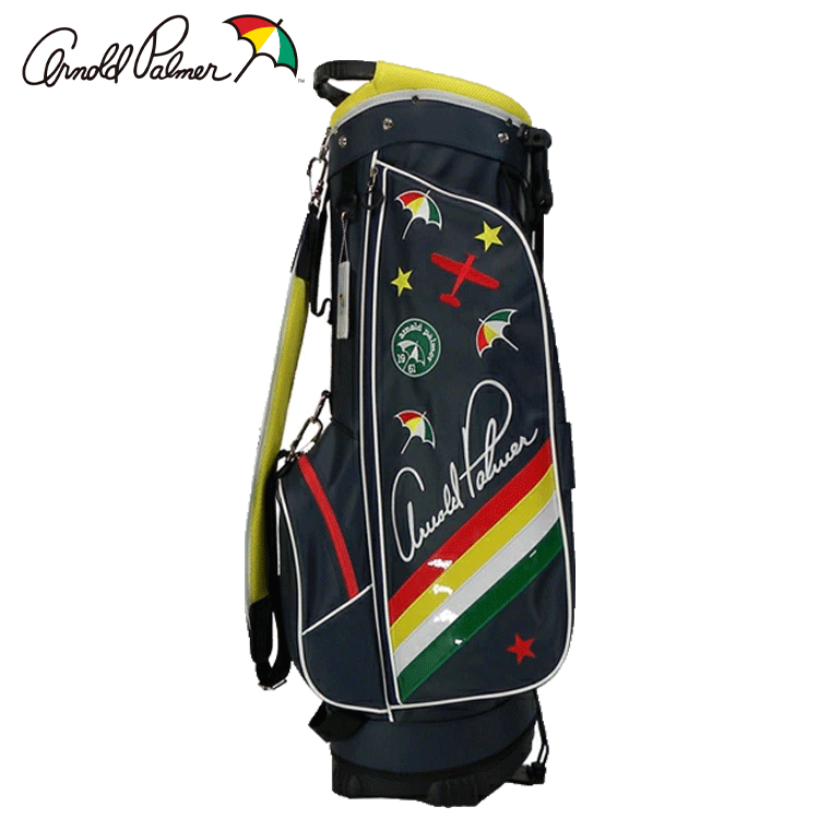 Arnold Palmer スタンド式キャディバッグ APCB-08J【アーノルドパーマー】【ゴルフ】【9.0型】【ネイビー】