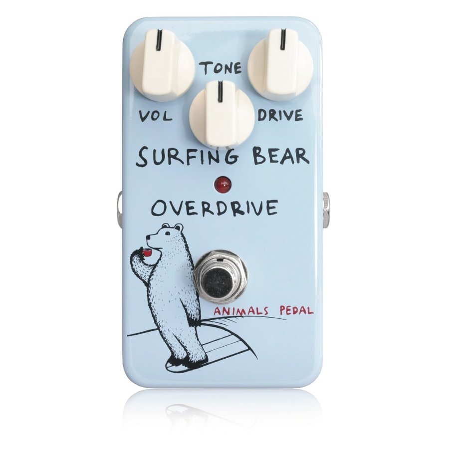 最落無し! Animals Pedal　Surfing Bear Overdrive　/ a44560　最も基本的な歪みを作るためのオーバードライブペダル！ 1円_画像1